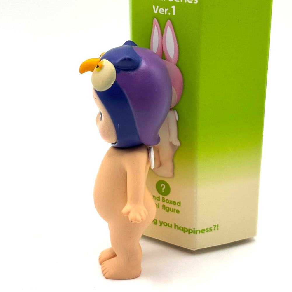 New Kawaii Cupid Angel Mini Figure in Purple Owl Costume, Cute Toy, Gift - Picture 3 of 5